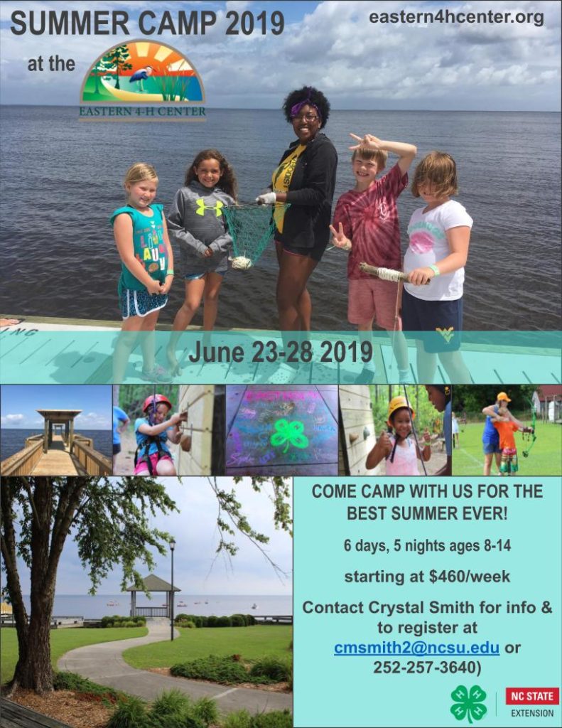 2019 4-H Summer Camp flyer