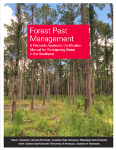 Cover photo for New! Forest Pest Management Pesticide Applicator Certification Manual and FAQs