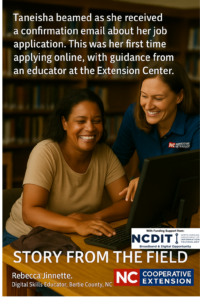 Cover photo for From Paper to Digital: A Job Application Journey in Bertie County